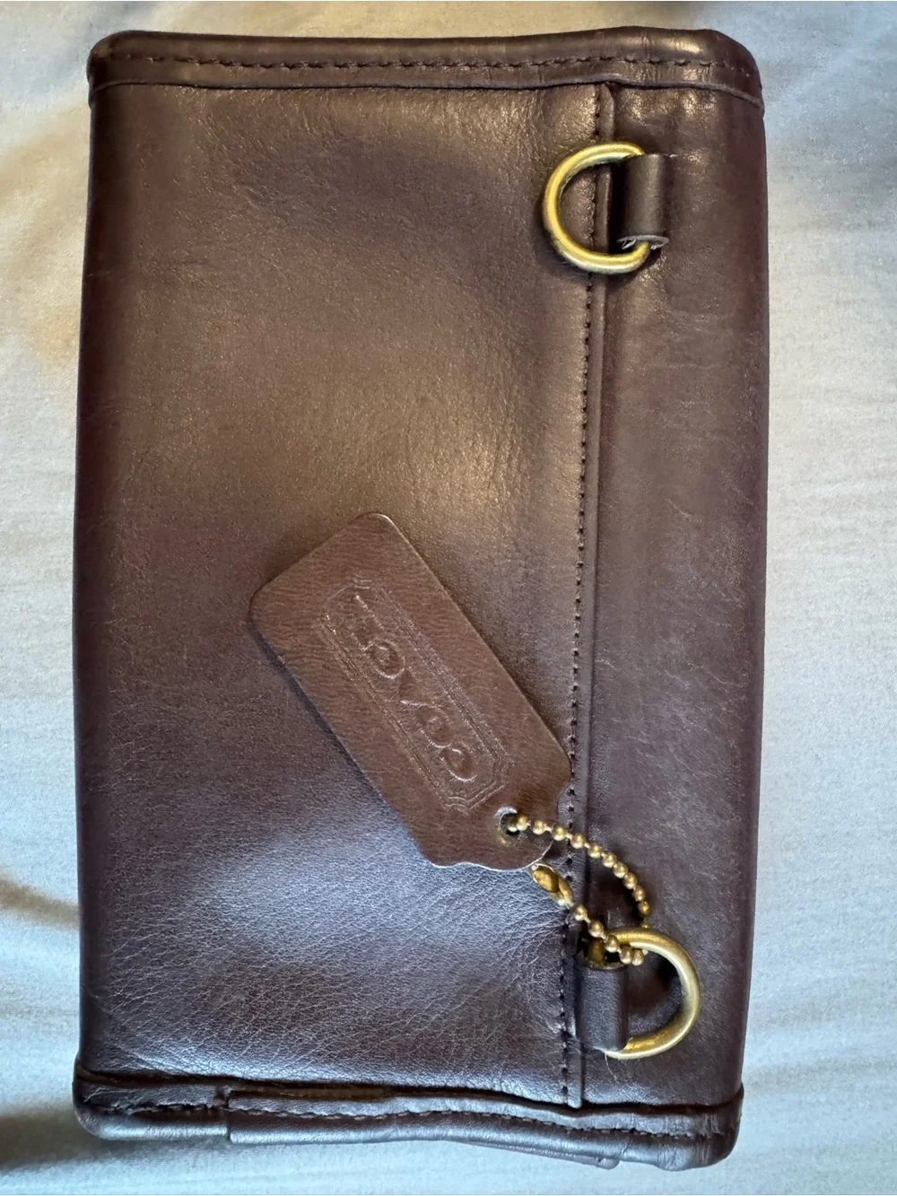 Vintage Coach Mahogany Envelope Swing Wallet